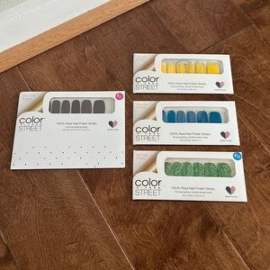 Lot of 4 Color Street Nail Polish Strips (Brand New!)
